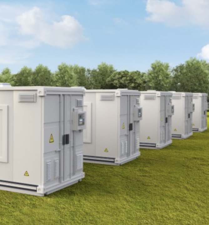 BESS containers in the field