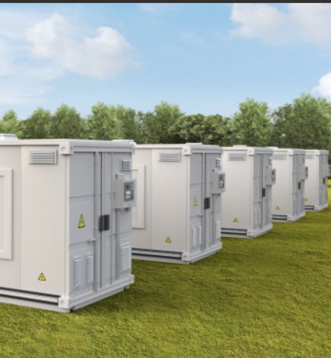 BESS containers in the field
